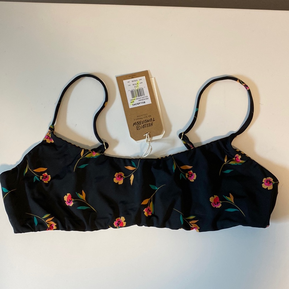 COPY - Billabong swimsuit top “golden shore skinny” Large
